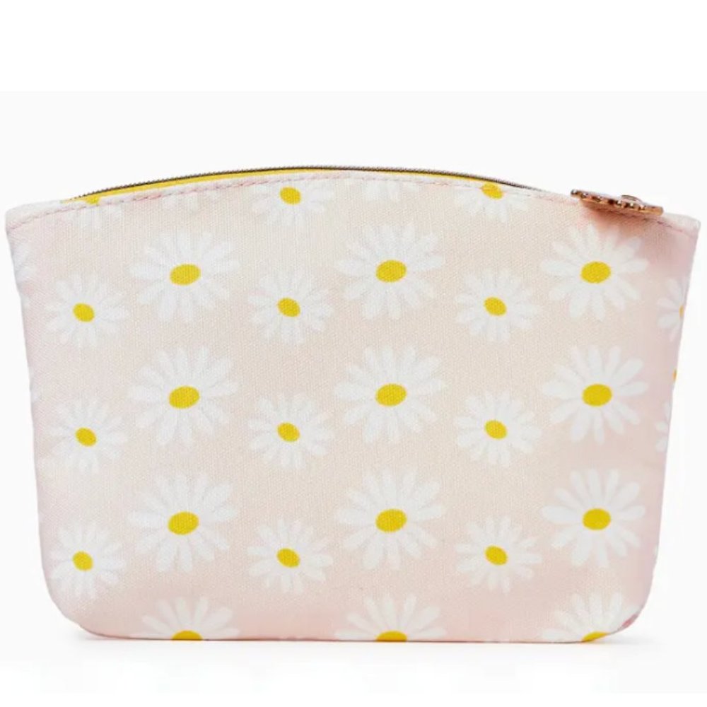 New IPSY Zipper Makeup Bag - Daisy NEW